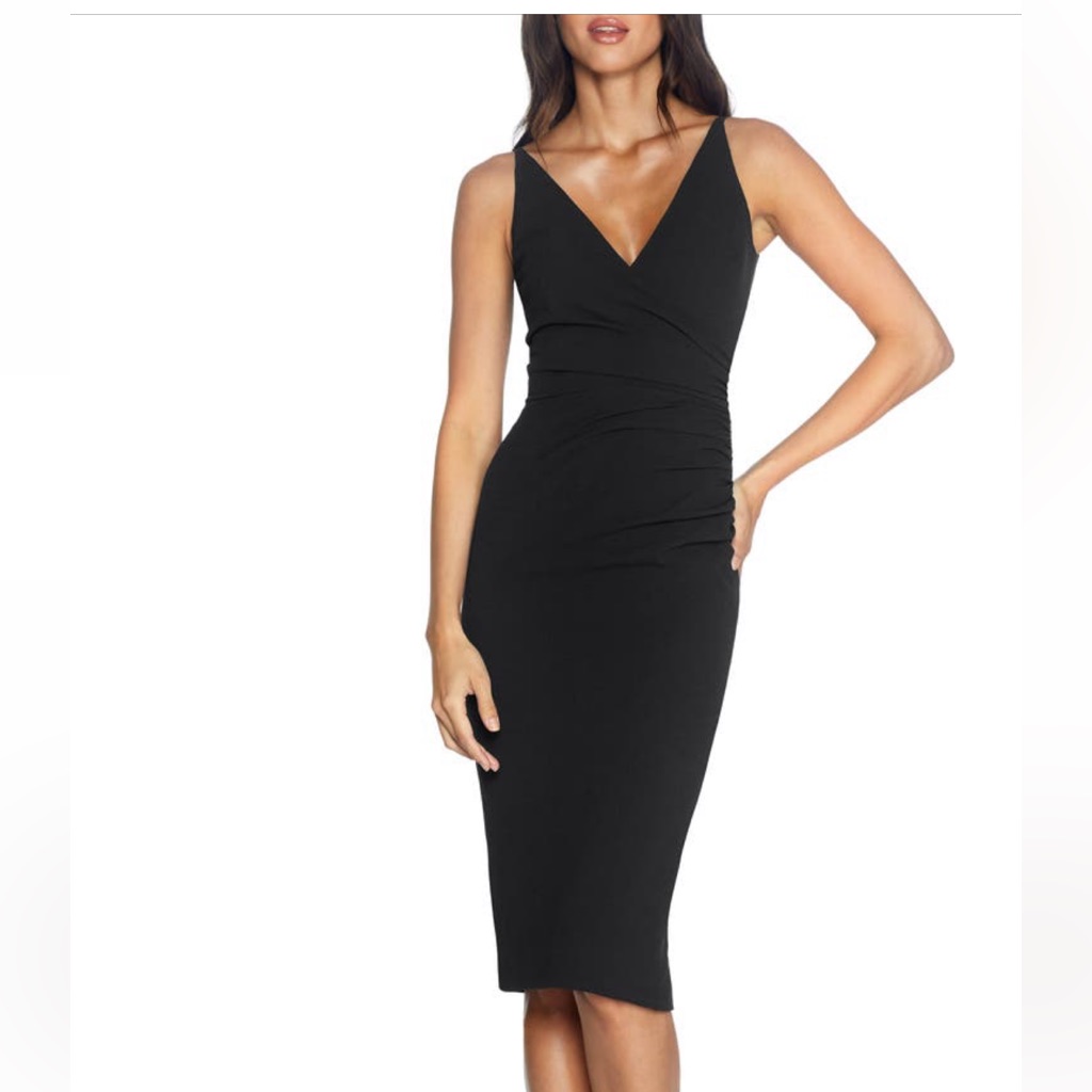 Nwt Dress The Population Cocktail Dress- Black